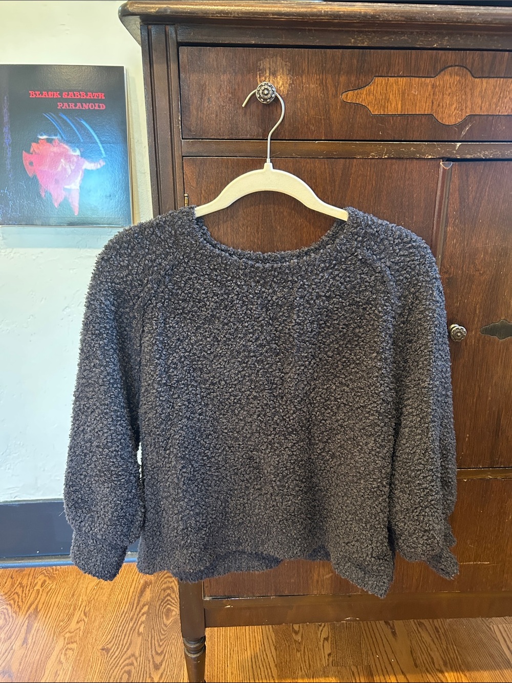 Cozy Plush Crewneck Sweater - Charcoal